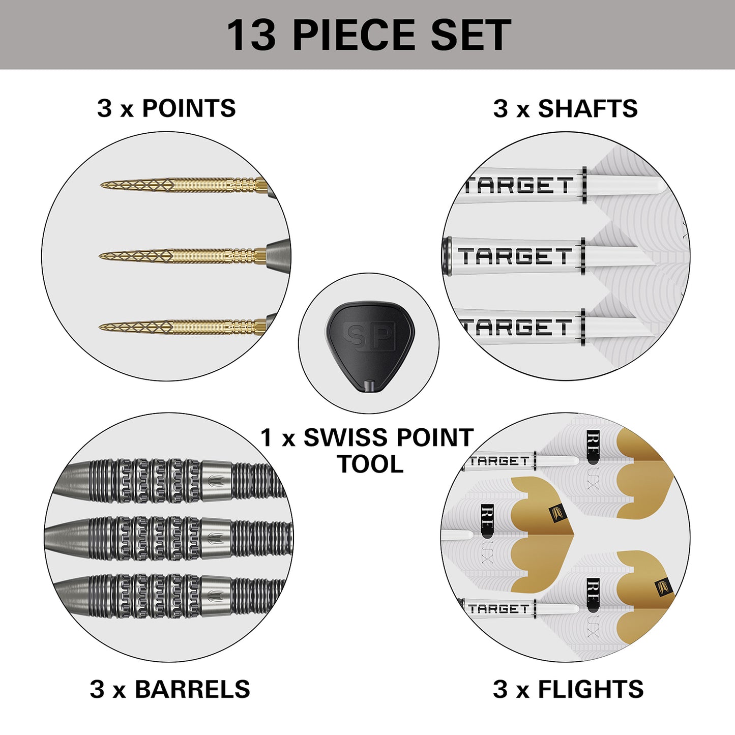Target Darts - Redux 02 Darts - 90% Tungsten Darts