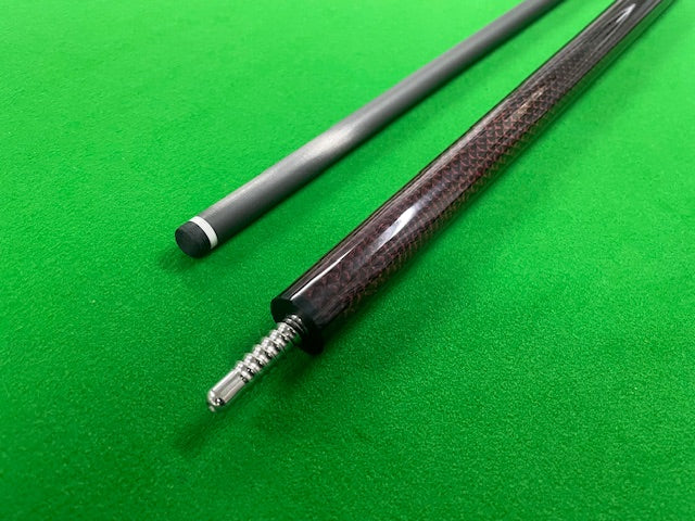 12.5mm Jumart Carbon Fibre Pool Cue - Pro Taper - Dark Burgundy