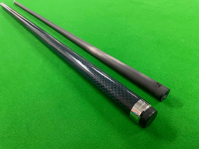12.5mm Jumart Carbon Fibre Pool Cue - Pro Taper - Blue