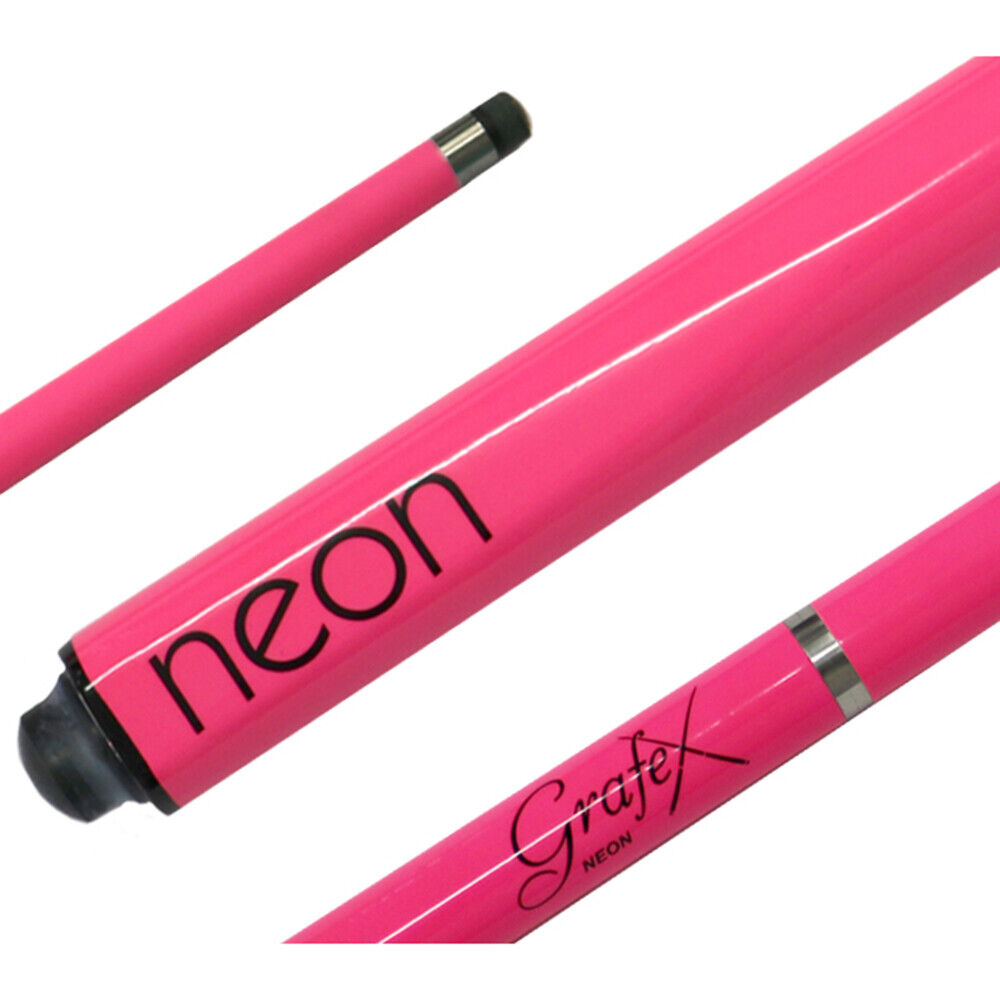 52" Pink Junior Grafex Neon Pool Cue (Graphite)