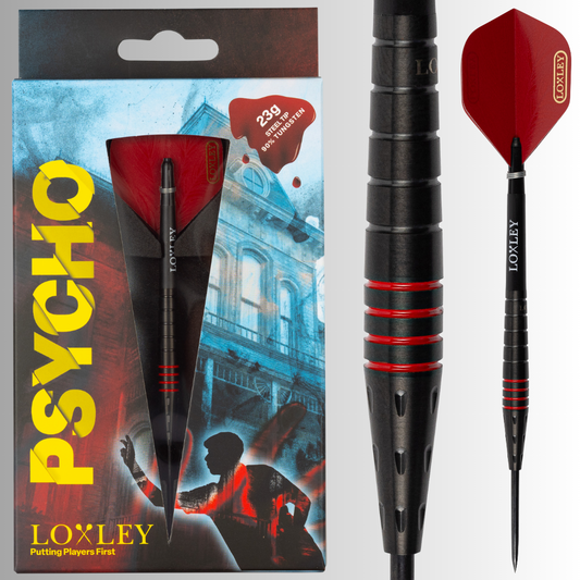Loxley Darts - Psycho 90% Tungsten Darts - 23g