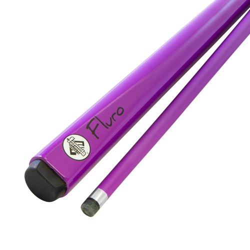 Purple Fluro 2 piece Composite Pool Cue