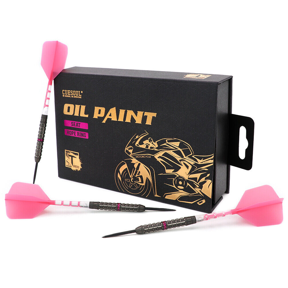 Cuesoul - 23g - Motorcycle Pink Seat 90% Tungsten Darts