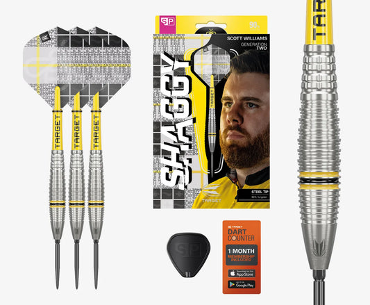 Target - Scott Williams Gen2 Shaggy Darts - 90% Tungsten Darts