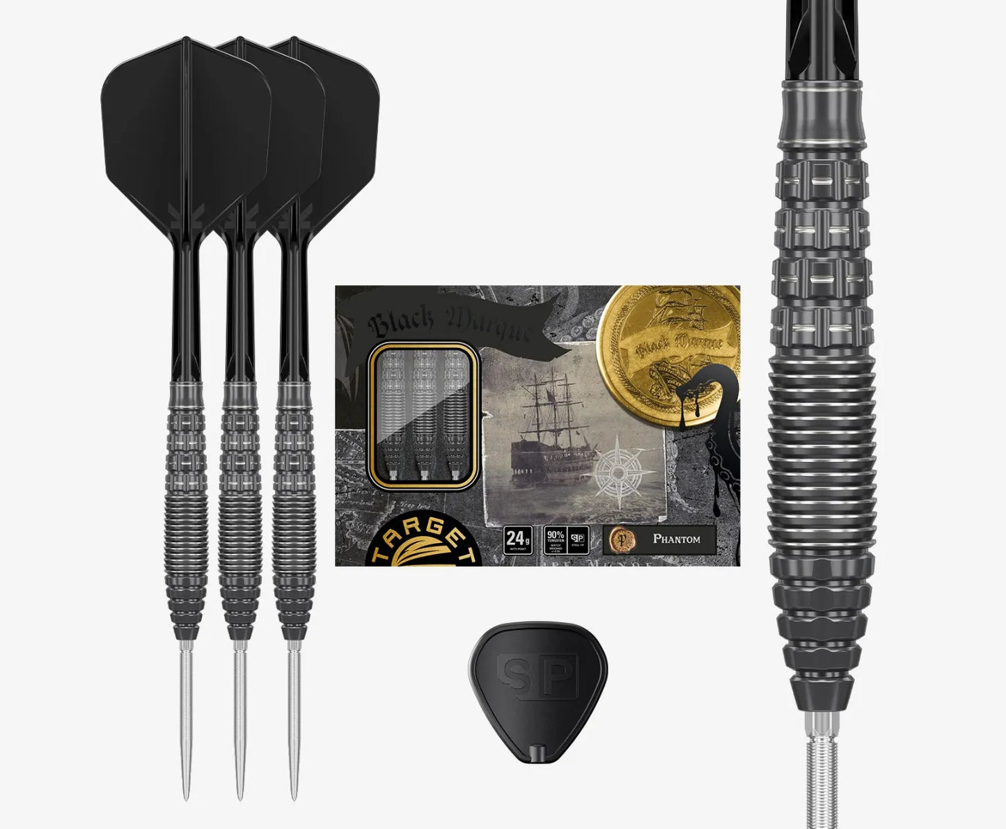 Target Japan - Black Marque Phantom Darts - 90% Tungsten Darts