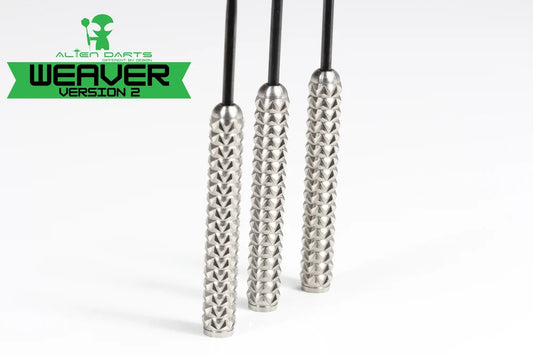 Alien Darts - Weaver V2 Silver - 90% Tungsten Darts - 22g / 24g / 26g