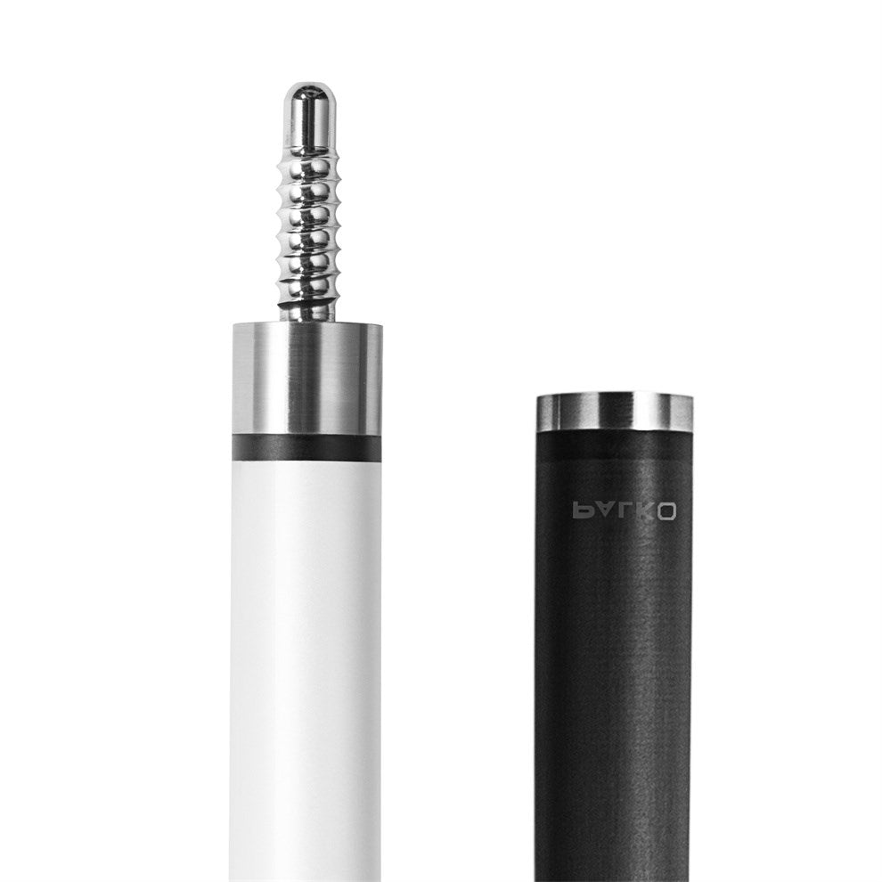 12.5mm White Palko Gladiator Cue - Grafex Carbon Fibre Pool Cue