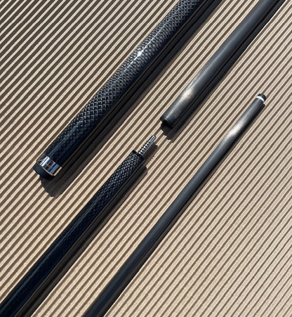 12.5mm Jumart Carbon Fibre Pool Cue - Pro Taper - Black