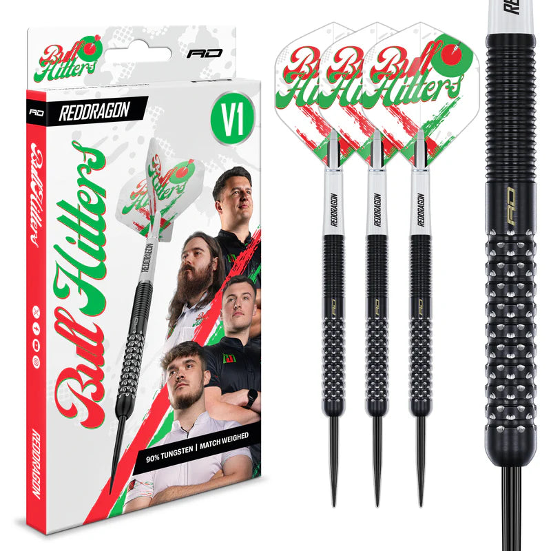 Red Dragon - Bullhitters 23g Steel Tip Darts - 90% Tungsten Darts