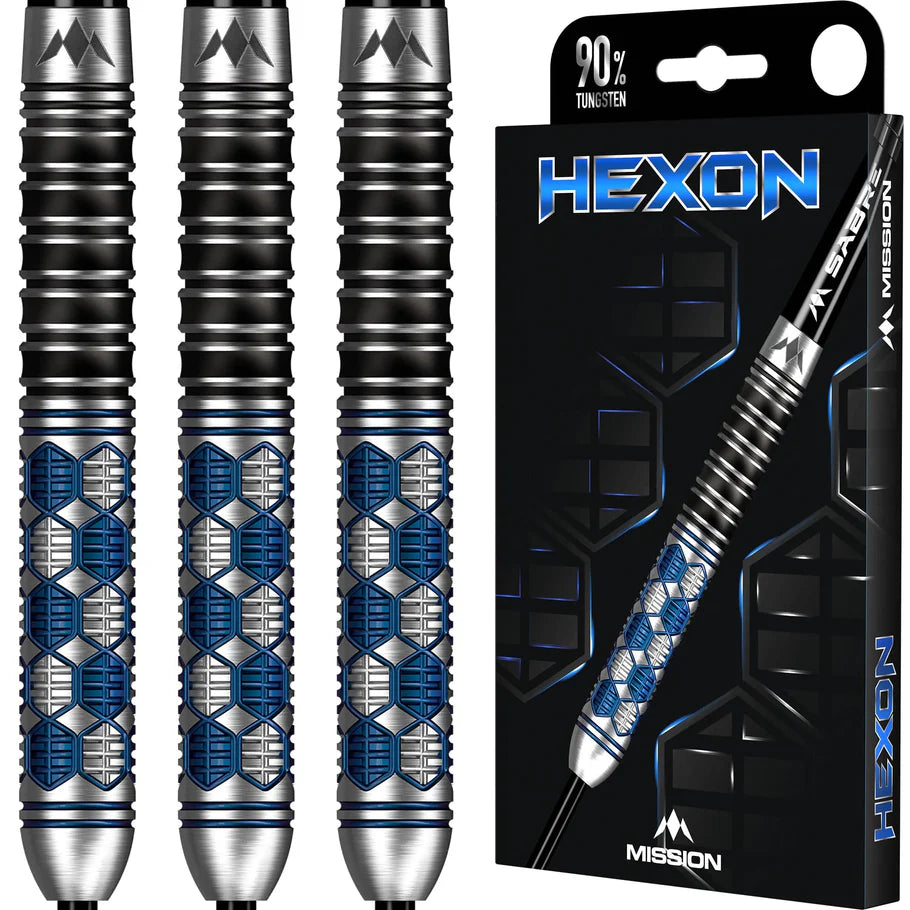 Mission - Hexon -  90% Tungsten Steel Tip Darts - 21g / 23g / 25g