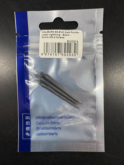 Caliburn EZ-EVO Dart Points - Laser Etched Lightning