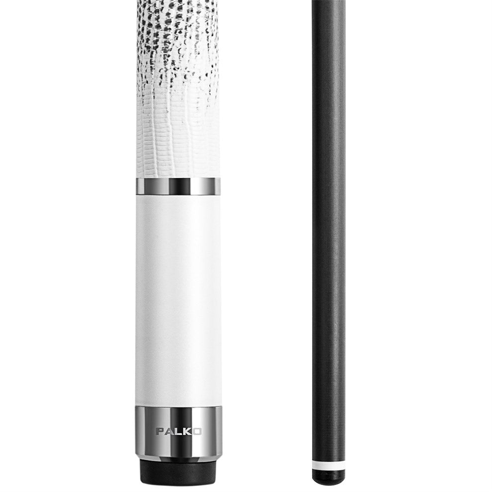 12.5mm White Palko Gladiator Cue - Grafex Carbon Fibre Pool Cue