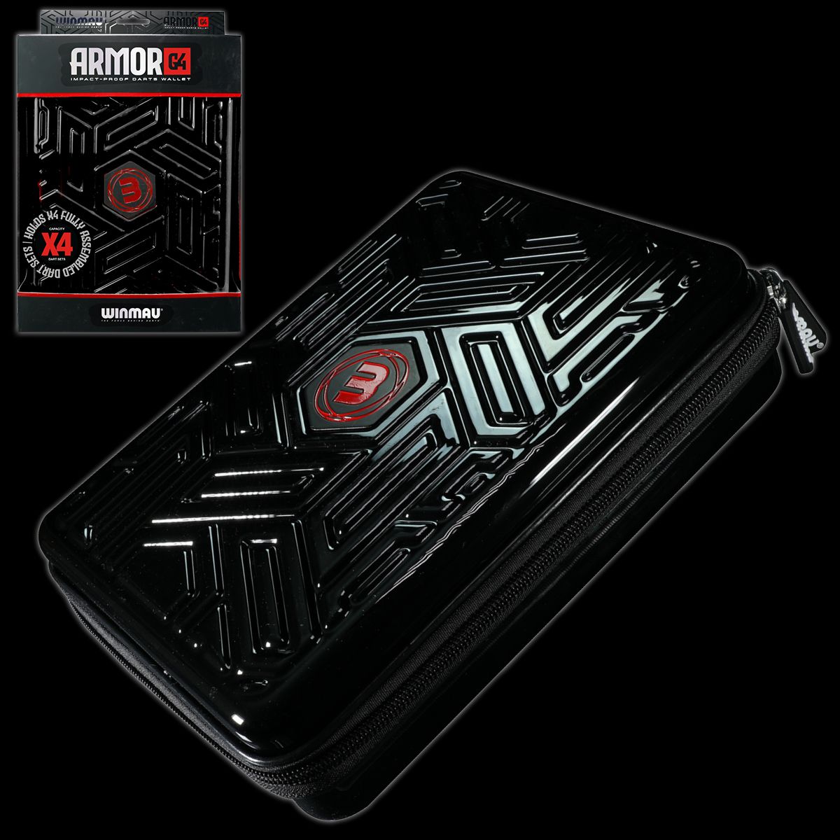 Winmau Armor G4 Dart Case (Holds 4 Sets)