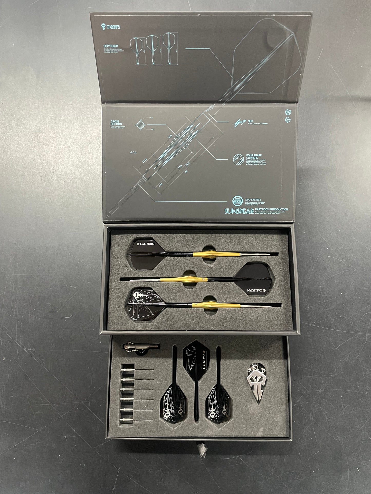 Caliburn Darts - Starships SunSpear 19g - 95% Tungsten Darts