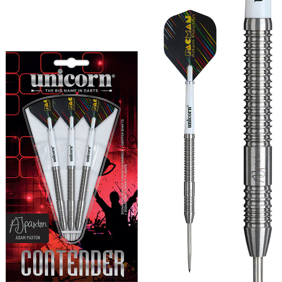 Unicorn Darts - Contender - Adam Paxton -  90% Tungsten Steel Tip Darts