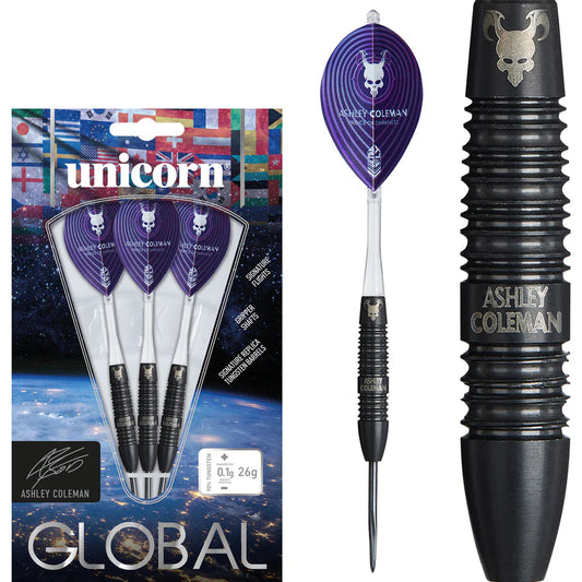 Unicorn Darts - Ashley Coleman -  90% Tungsten Steel Tip Darts