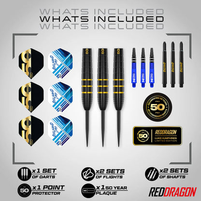 Red Dragon - Luke Humphries - 50th Anniversary Collectable Darts Box - 22g