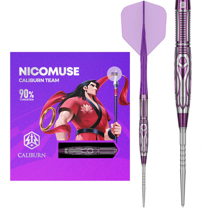 Caliburn Awakening Nicomuse Steel Tip 90% Tungsten Darts - EVO Points