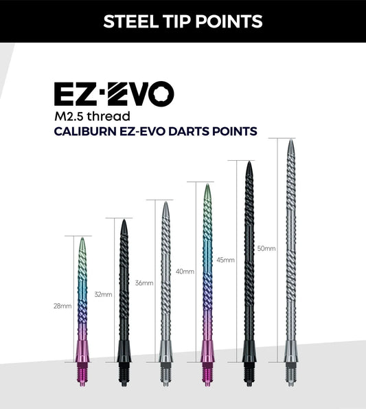 Caliburn EZ-EVO Dart Points - Helix Groove