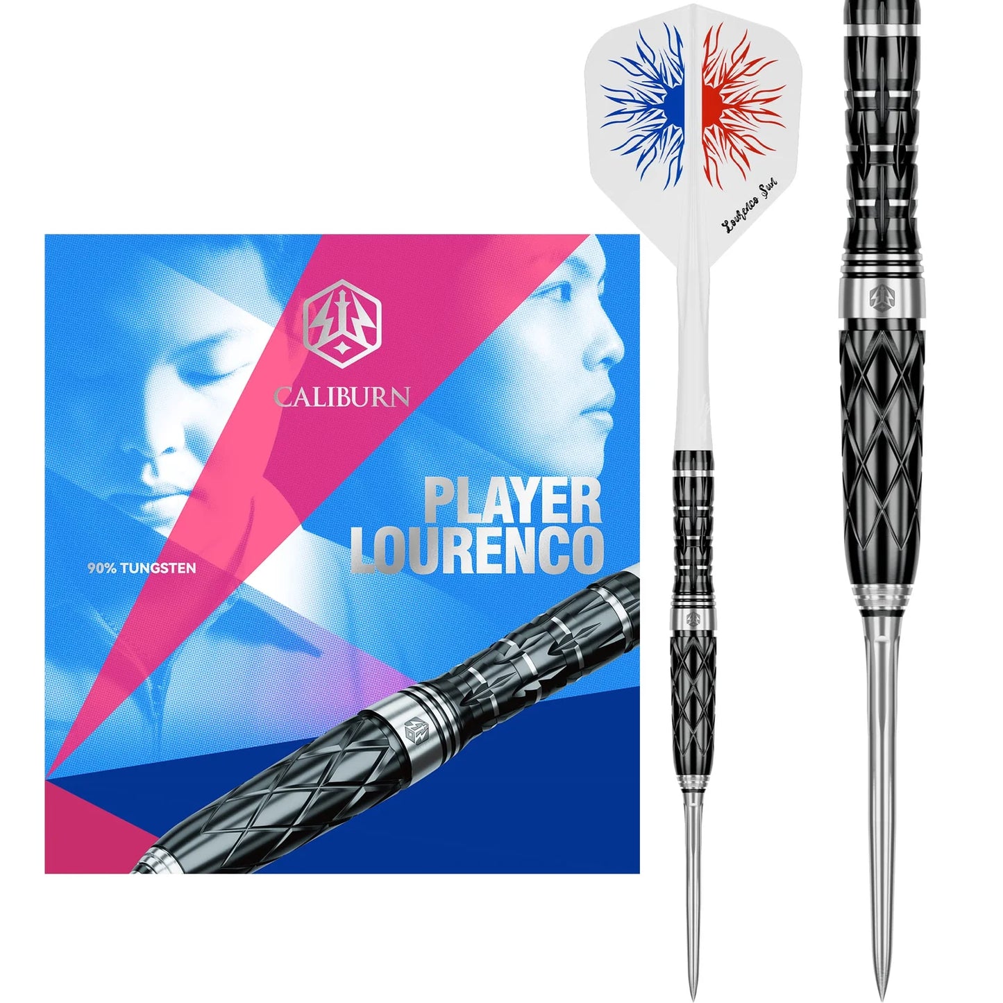 Caliburn - Lourenco Steel Tip Darts - 90% Tungsten Darts - 23g / 25g