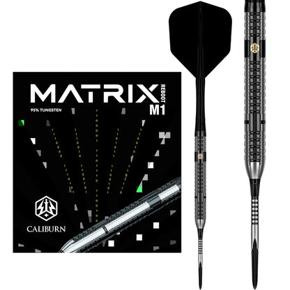 Caliburn - Matrix Reboot M1 Steel Tip Darts - 95% Tungsten Darts - 21g / 23g / 25g