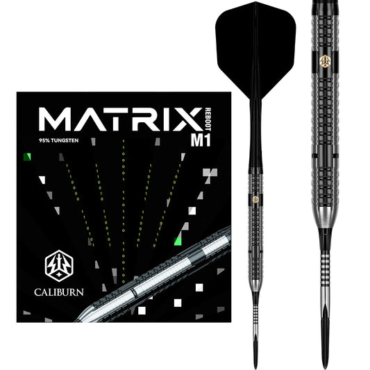 Caliburn - Matrix Reboot M1 Steel Tip Darts - 95% Tungsten Darts - 21g / 23g / 25g