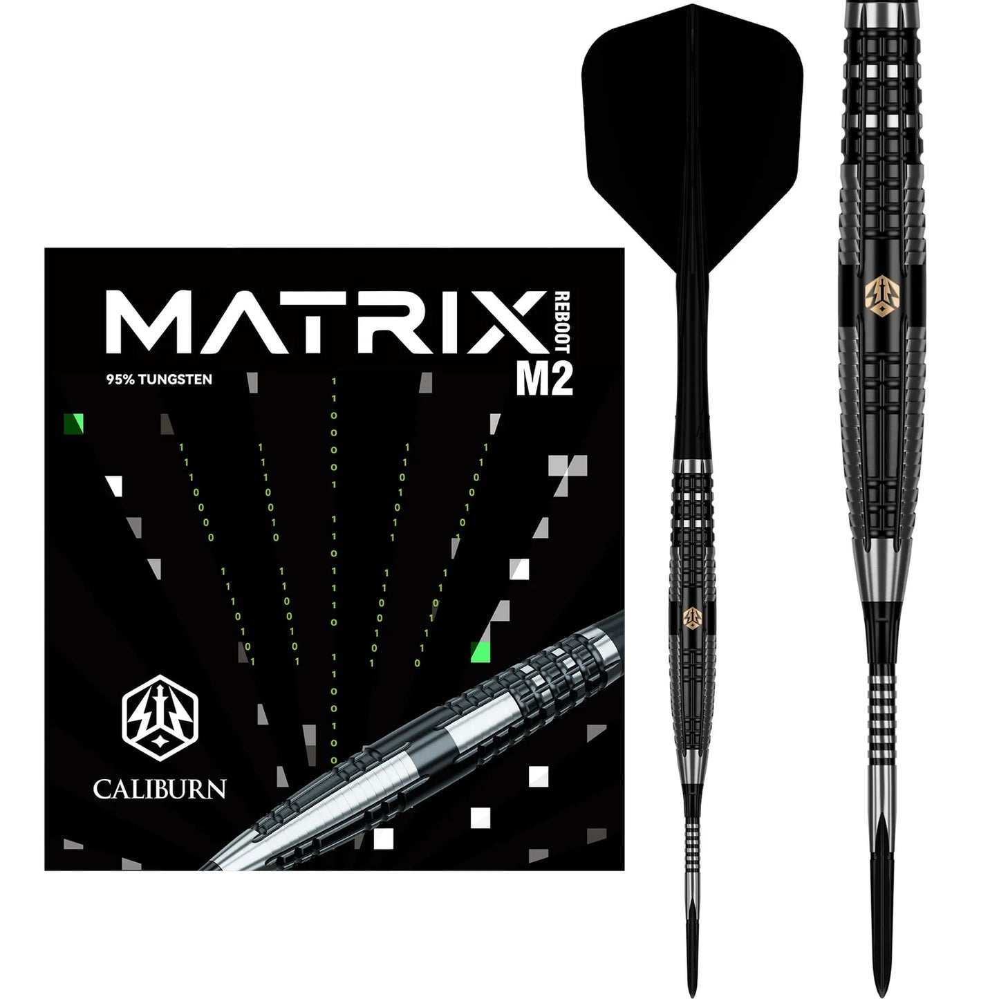 Caliburn - Matrix Reboot M2 Steel Tip Darts - 95% Tungsten Darts - 21g / 23g / 25g