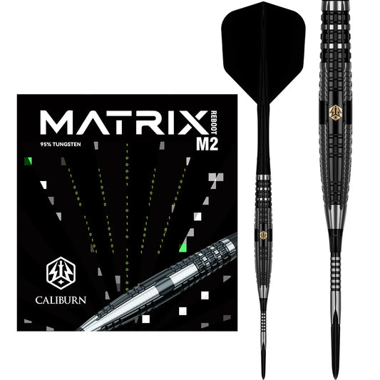 Caliburn - Matrix Reboot M2 Steel Tip Darts - 95% Tungsten Darts - 21g / 23g / 25g