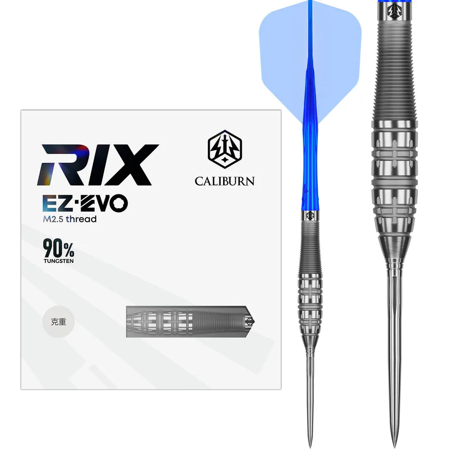 Caliburn Rix R5 Steel Tip 90% Tungsten Darts - EZ-EVO Points