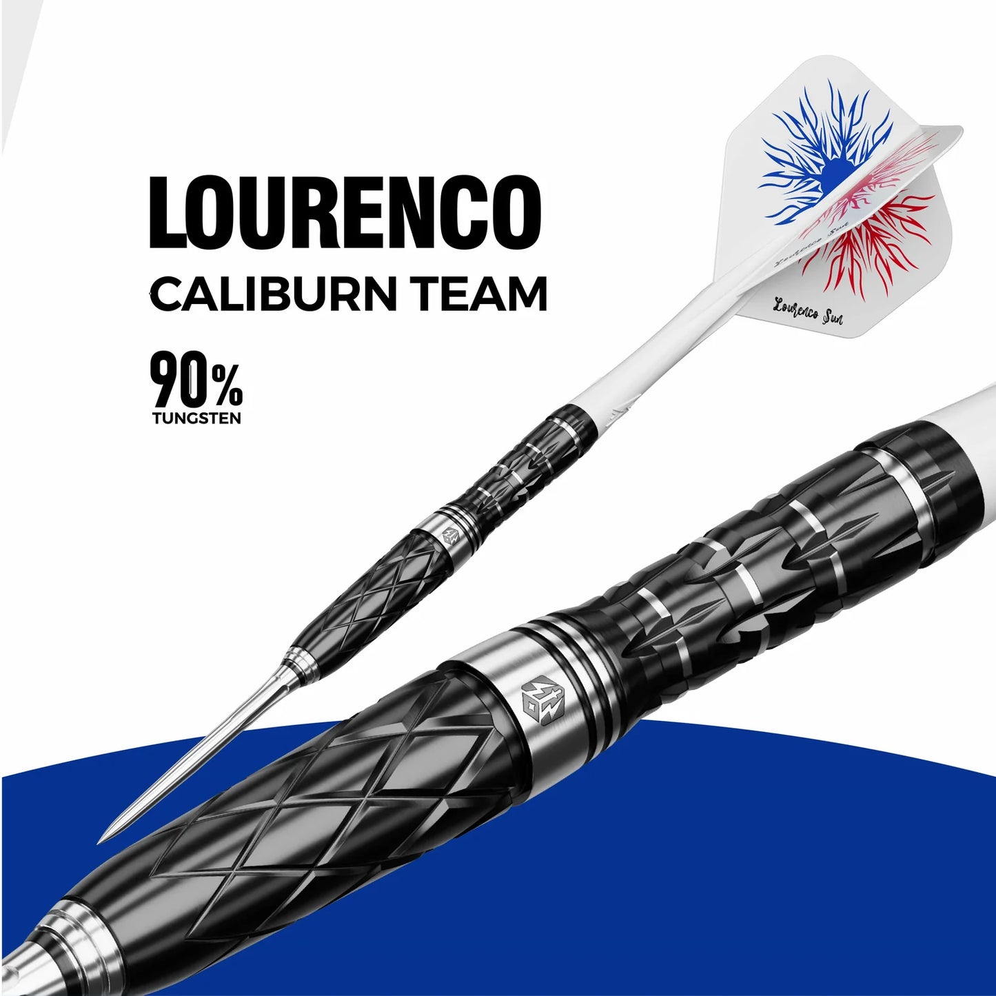 Caliburn - Lourenco Steel Tip Darts - 90% Tungsten Darts - 23g / 25g