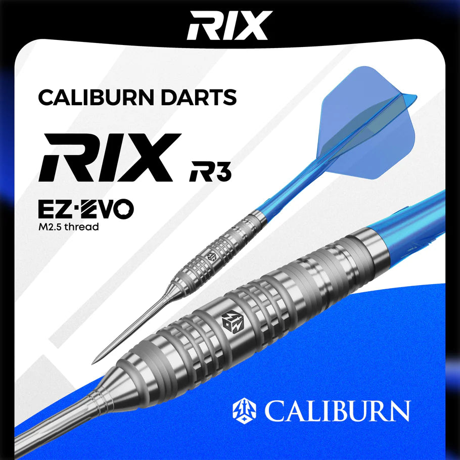 Caliburn Rix R3 Steel Tip 90% Tungsten Darts - EZ-EVO Points
