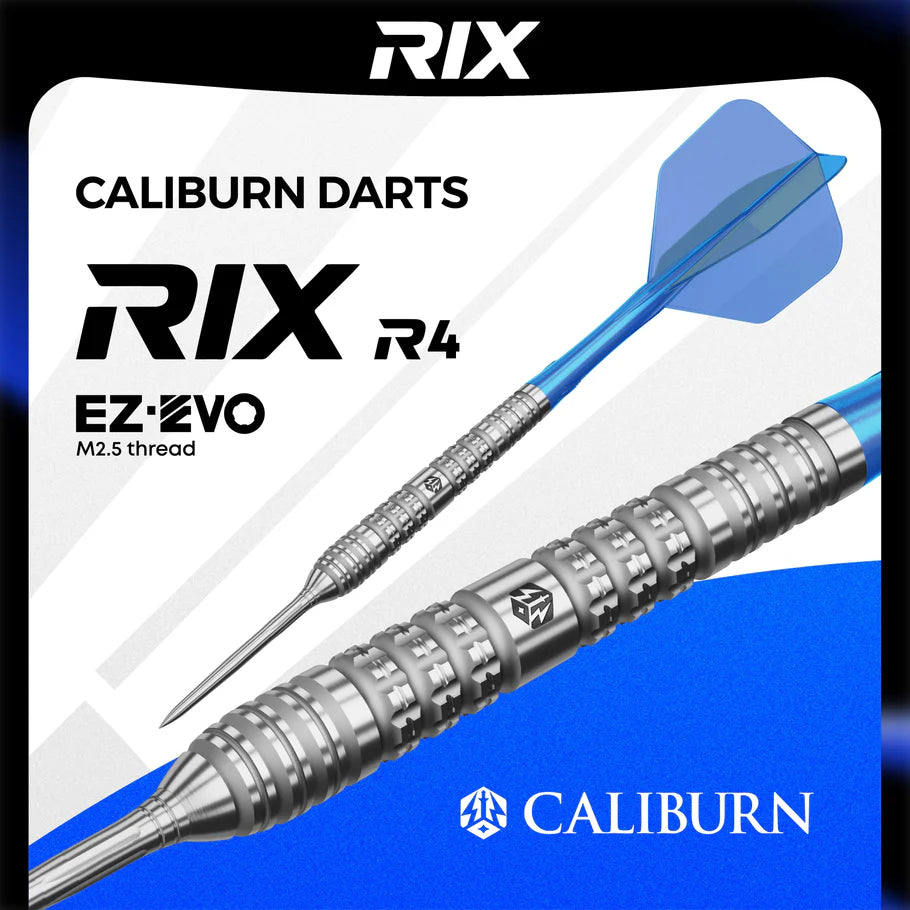 Caliburn Rix R4 Steel Tip 90% Tungsten Darts - EZ-EVO Points