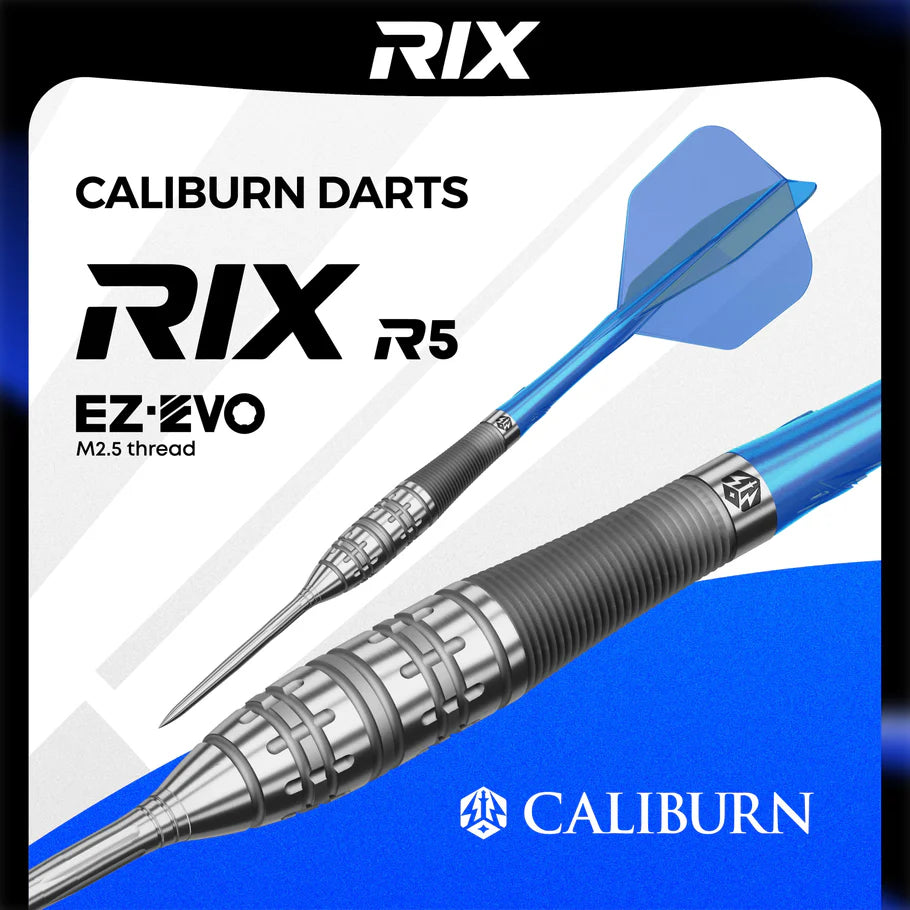 Caliburn Rix R5 Steel Tip 90% Tungsten Darts - EZ-EVO Points
