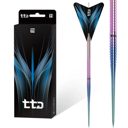 Caliburn Darts - TTD T1 - 5 grams - Silver / Black / Rainbow - Complete Titianium Dart