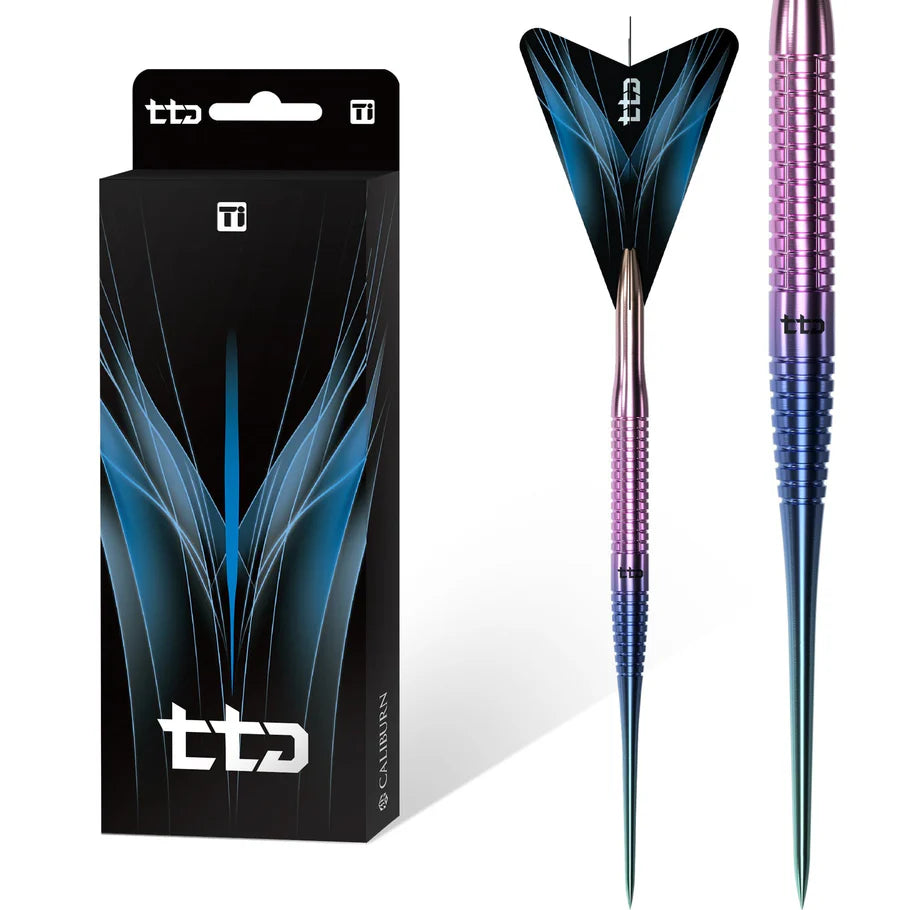 Caliburn Darts - TTD T3 - 7 Grams - Silver / Black / Rainbow - Complete Titianium Dart