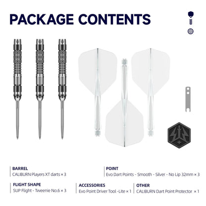 Caliburn - XT Steel Tip Darts - 90% Tungsten Darts - 22g / 24g