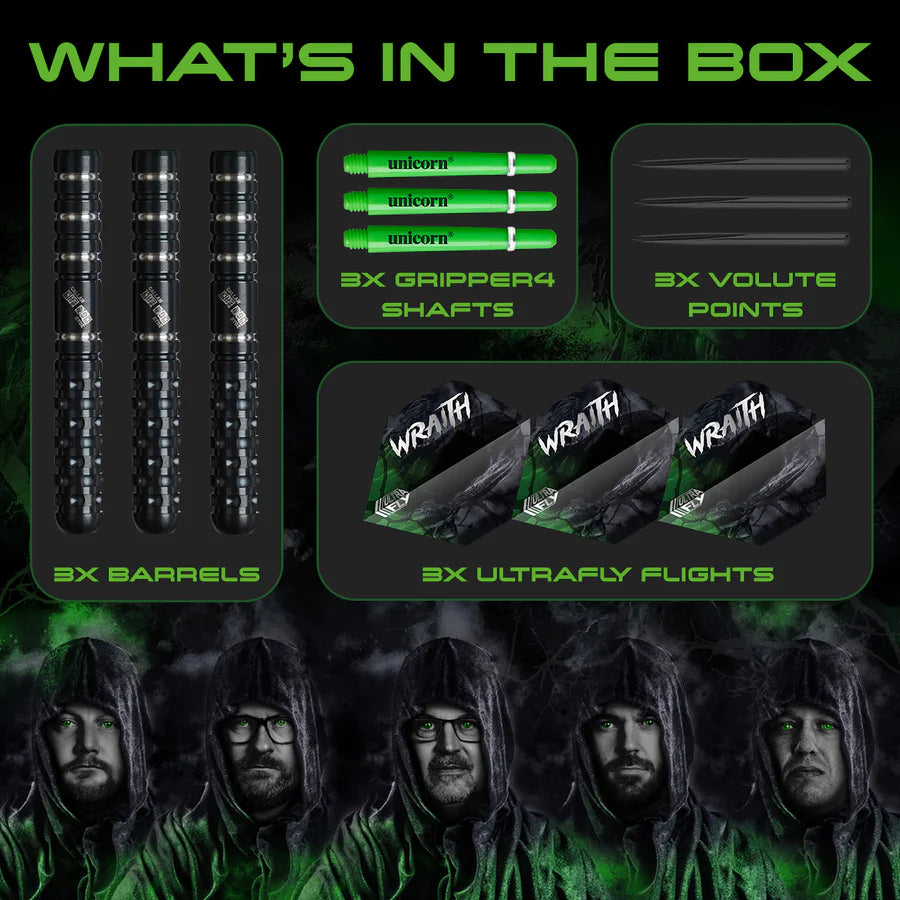 Unicorn Darts - Callan Rydz Wraith - 90% Tungsten Steel Tip Darts