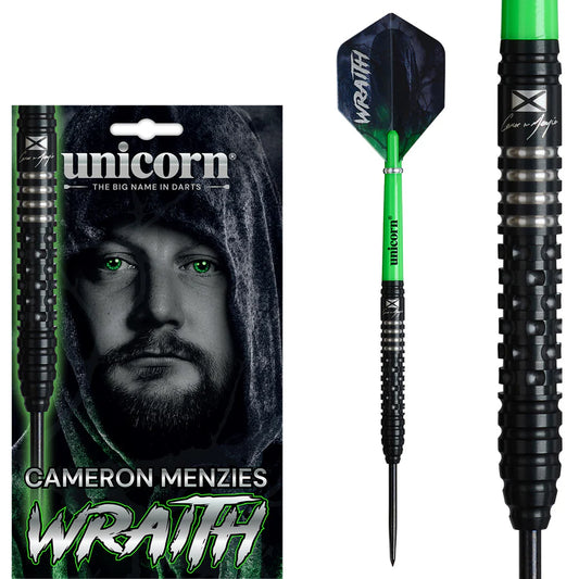 Unicorn Darts - Cameron Menzies Wraith - 90% Tungsten Steel Tip Darts