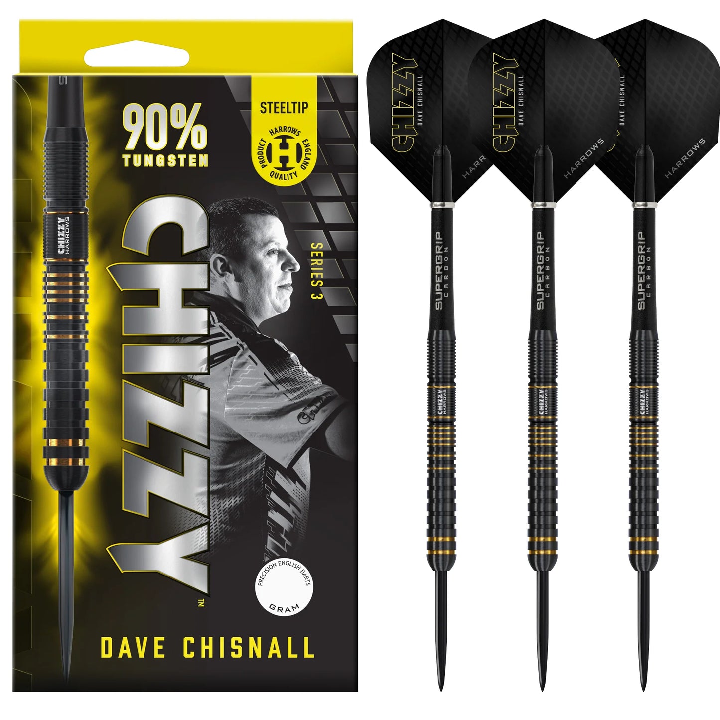 Harrows - Chizzy Series 3 Dave Chisnall - 90% Tungsten Darts