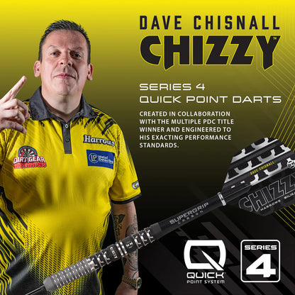Harrows - David Chisnall Chizzy Series 4 QP - 90% Tungsten Darts