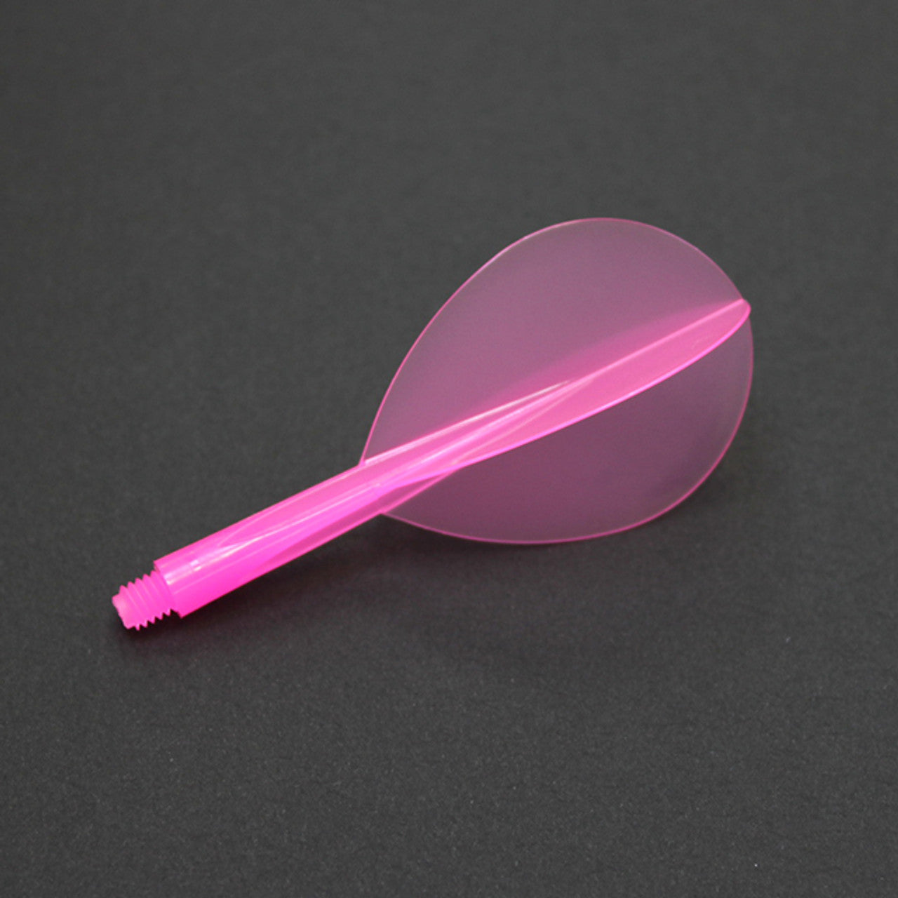 Condor Zero Stress - Clear Pink Teardrop Long - Integrated Flights/Shafts