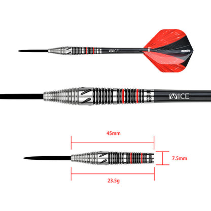 One80 Darts - Mick Lacey Lone Wolf - 90% Tungsten Darts - 23.5g
