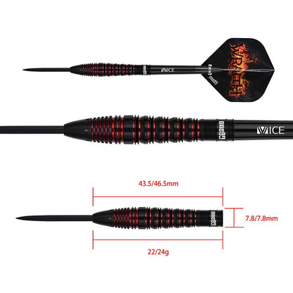 One80 Darts - Wraith W4 - 90% Tungsten Darts - 22g / 24g