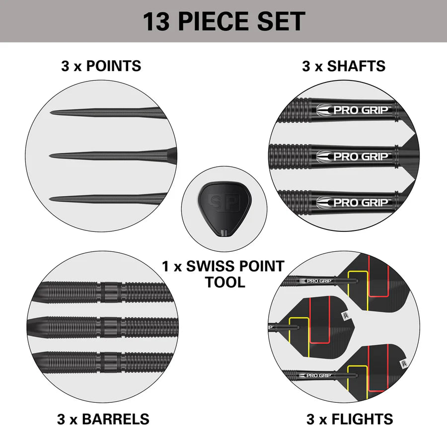 Target - Gabriel Clemens Black Darts - 90% Tungsten Darts