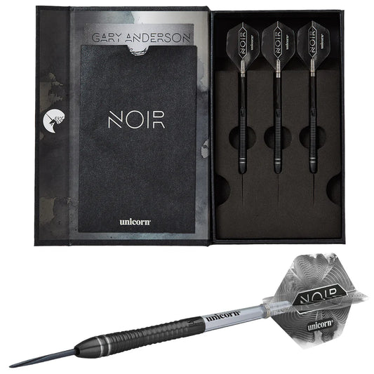 Unicorn Darts - Gary Anderson Phase 6 Noir -  90% Tungsten Steel Tip Darts