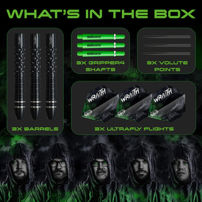 Unicorn Darts - Gary Anderson Phase 6 Wraith - 90% Tungsten Steel Tip Darts