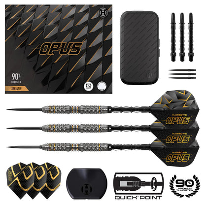 Harrows - Opus QP Quick Point - 90% Tungsten Darts - 21g to 26g