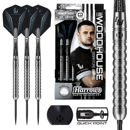 Harrows - Luke Woodhouse Series 1 QP Quick Point - 90% Tungsten Darts - 21g / 23g / 25g