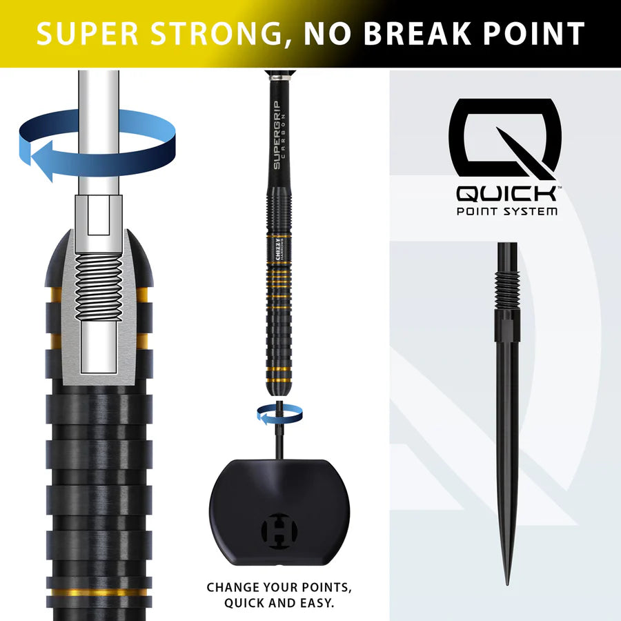 Harrows - Chizzy Series 3 QP Quick Point Dave Chisnall - 90% Tungsten Darts - 21g to 26g