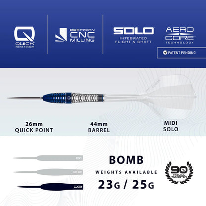 Harrows - Geo Bomb QP - 90% Tungsten Darts